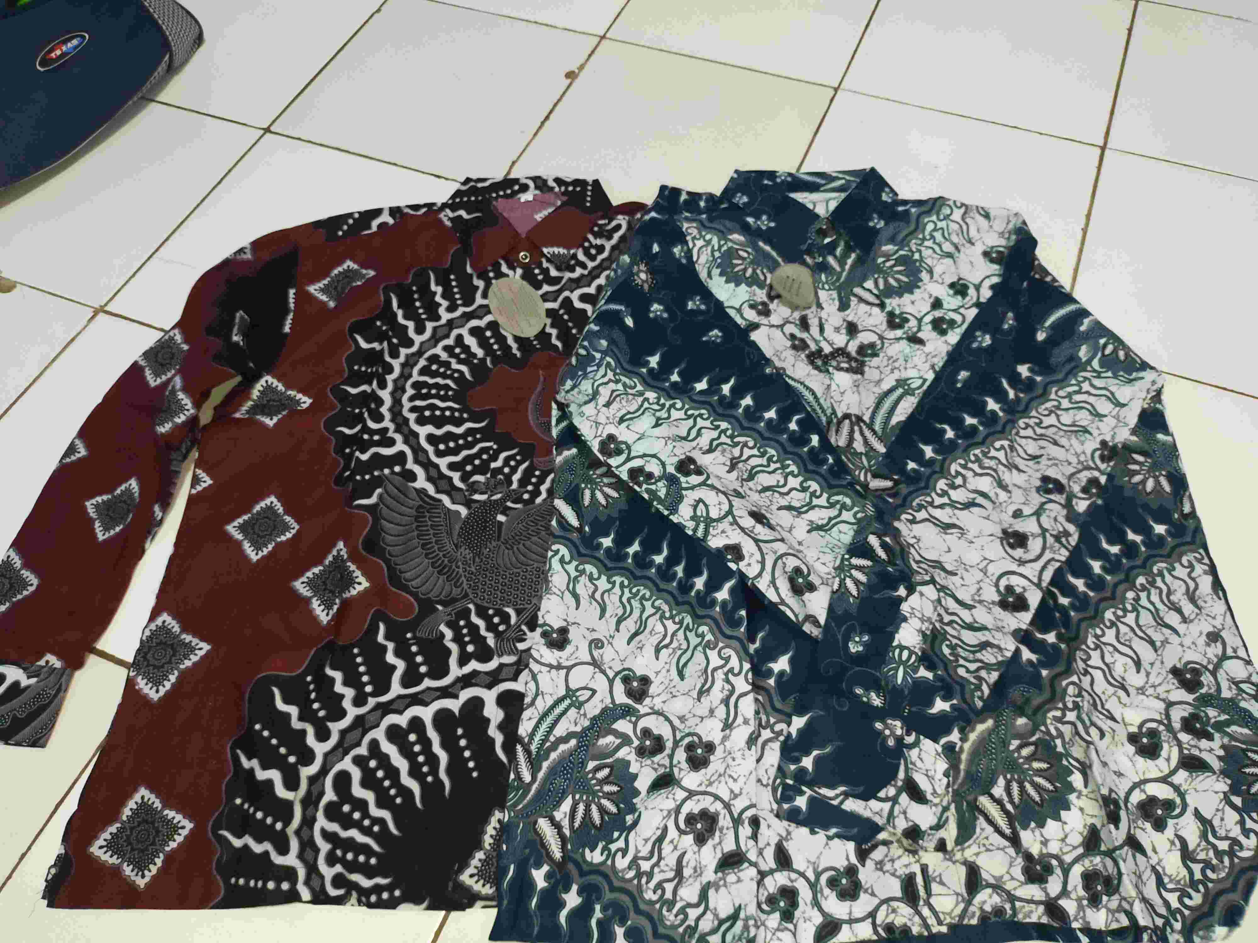Batik Pria Lengan Panjang Batik Azmil Hrb026 Motif Keratonan Kode 003 Size M L Xl Xxl Reguler