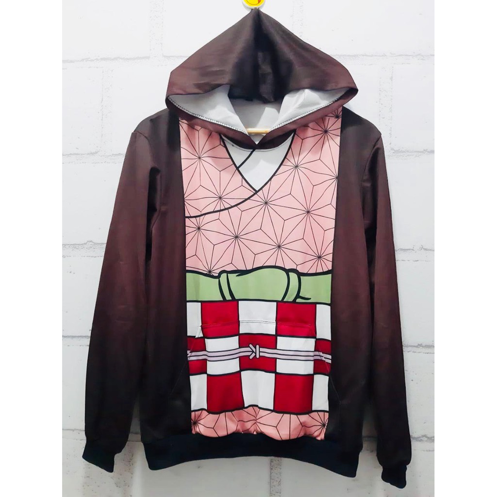 Kudou x Metro - Hoodie Sweater Haori Nezuko Kamado Cosplay Demon Slayer