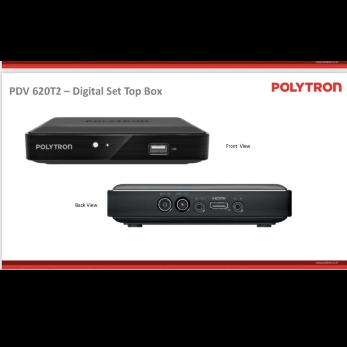 Polytron Digital Set Top Box Pdv-620T2/Pdv-620T2 Digital Receiver #98