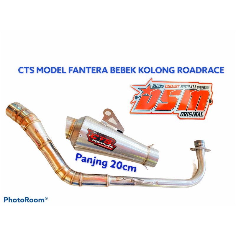 knalpot ORIGINAL CTS Model Fantera Bebek kolong roadrace