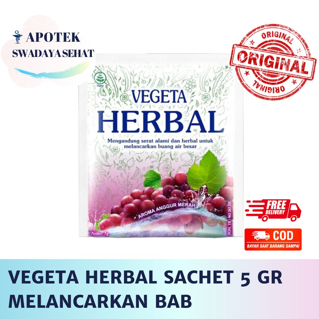 VEGETA HERBAL Per Sachet 5 GR - Melancarkan Buang Air Besar BAB