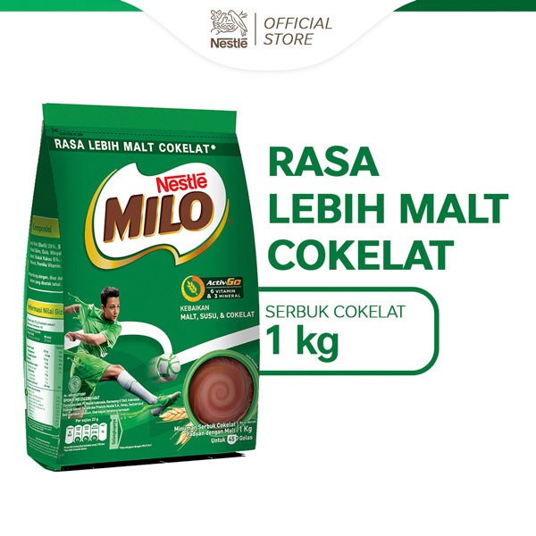 

Ee51 Nestle Milo Activ-Go Minuman Susu Coklat Pouch 1 Kg 6Gggddv