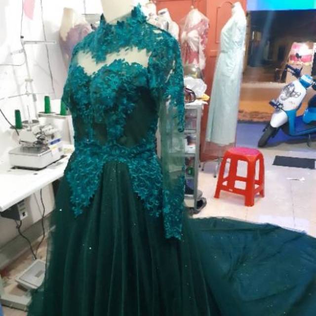 Gaun pengantin + kamisol