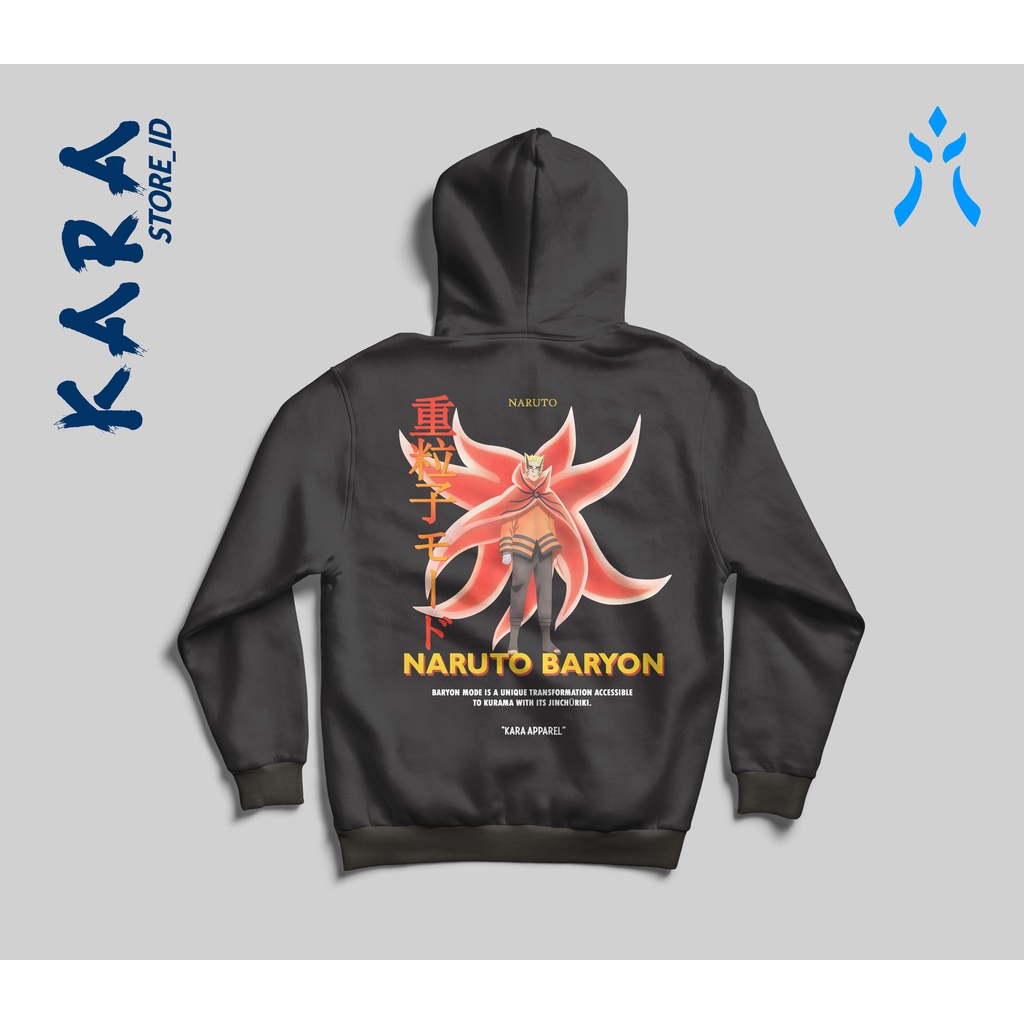 NARUTO BARYON Mode Hoodie & T-shirt Kyuubi Anime Naruto Boruto