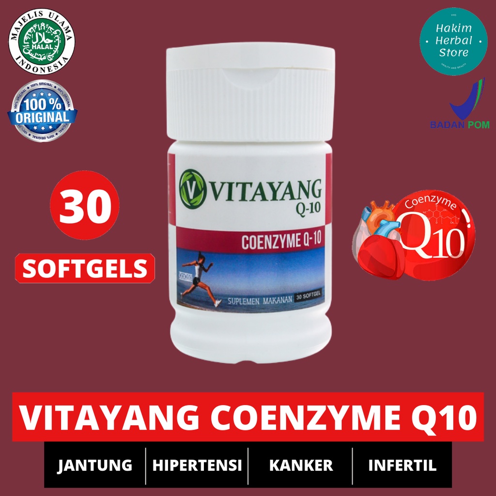 Vitayang Coenzyme Q10 Suplemen Kesehatan Jantung 100mg