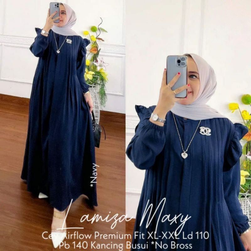 DRESS MUSLIM, baju wanita, baju gamis, dress, gamis, Baju gamis, fashion wanita, Lamisa maxy