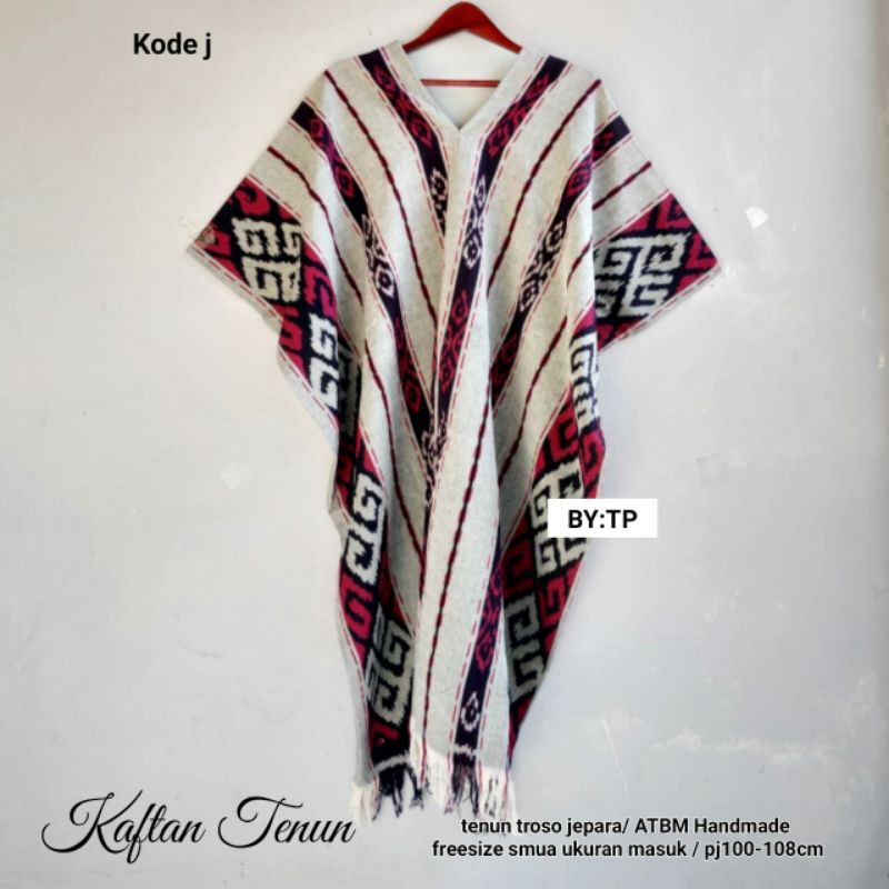 Kaftan Tenun Troso ATBM Asli Jepara