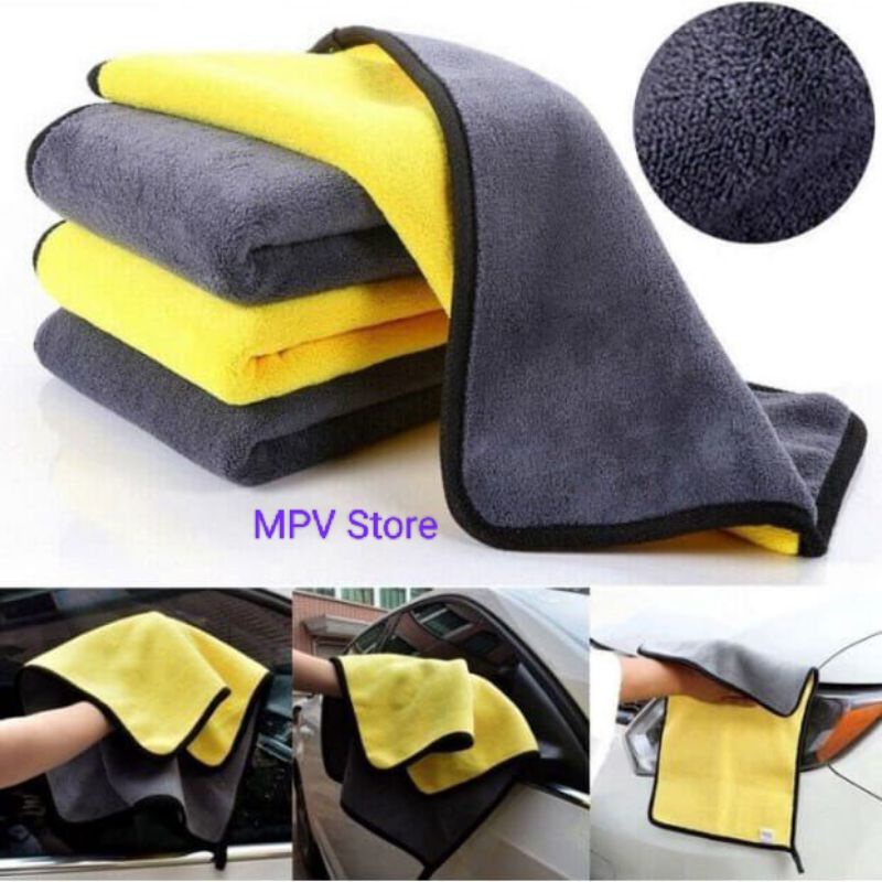 Kain Lap Microfiber Uk 30×30Cm Tebal ,Kain Lap Serba guna ,Kain Lap Mobil,Dll