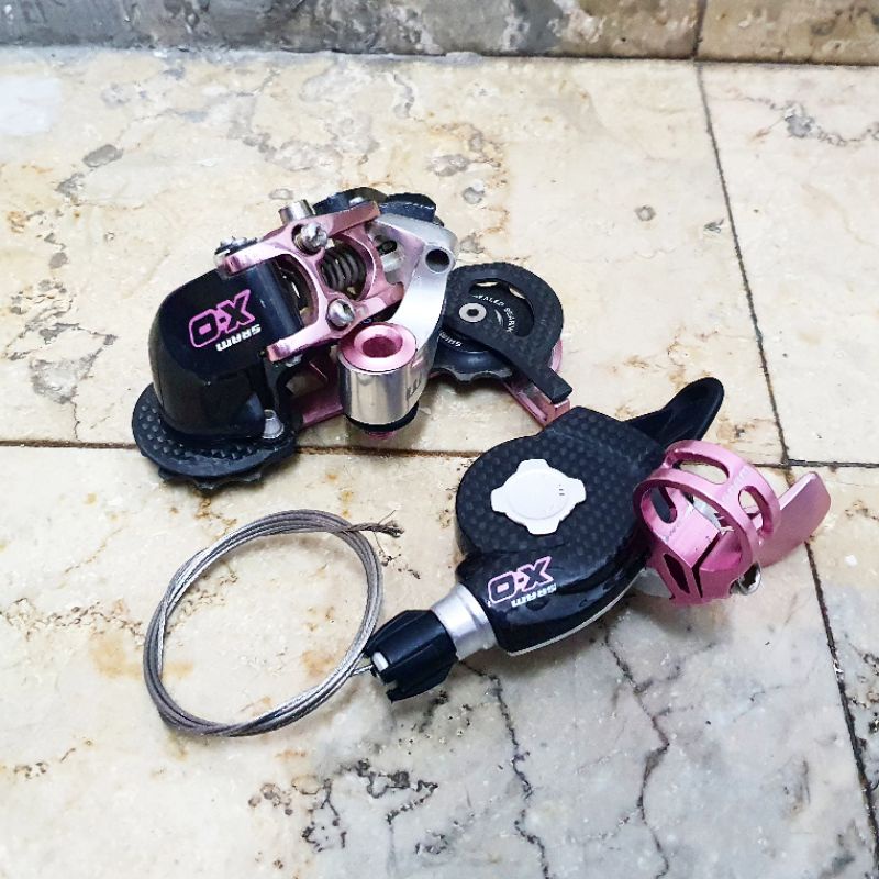 RD Shifter Sram X0 XO Pink Metallic Limited 9 Speed Blackbox technology carbon