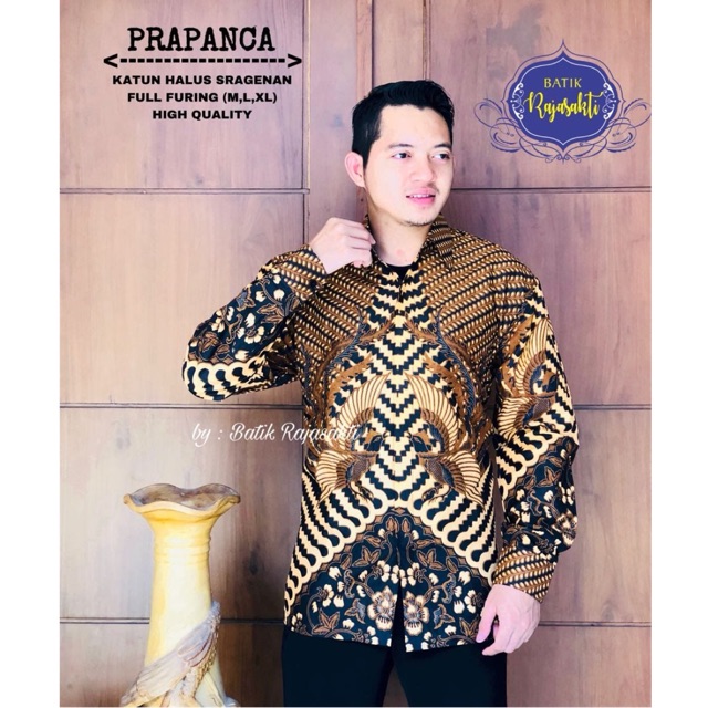 KEMEJA BATIK PRAPANCA FULL FURING KATUN CABUT SRAGENAN