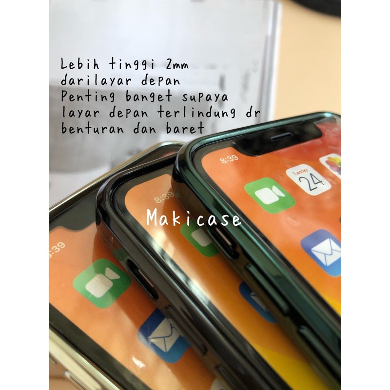 Chrome Case iPhone 12 Anti kuning Anti bentur