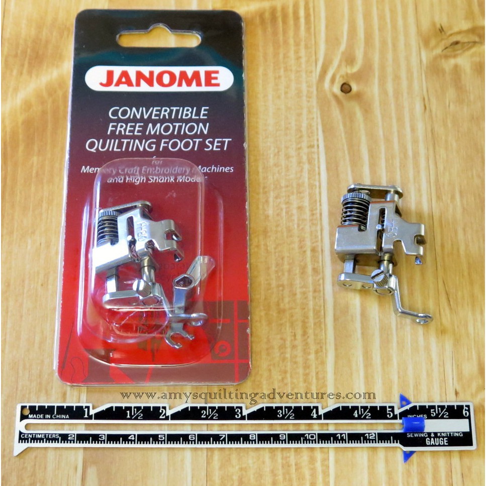 Sepatu Janome Convertible Free Motion Quilting Foot Set non hoping (Low Shank)