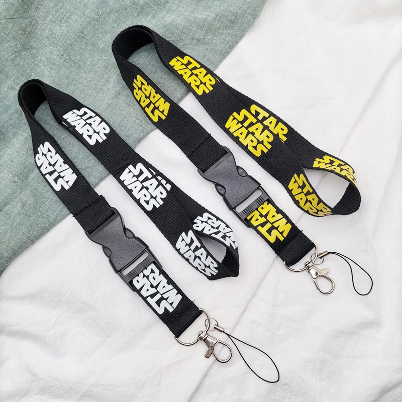 Tali Lanyard Leher Logo Star Wars Anti Hilang Untuk Kamera / Handphone