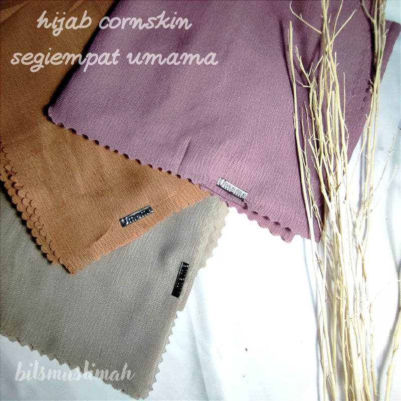 HIJAB CORNSKIN UMAMA LASERCUT | SEGIEMPAT CORNSKIN UMAMA