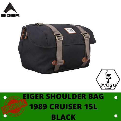 TAS SELEMPANG EIGERINDO 1989 CRUISER SHOULDER BAG 15L - BLACK
