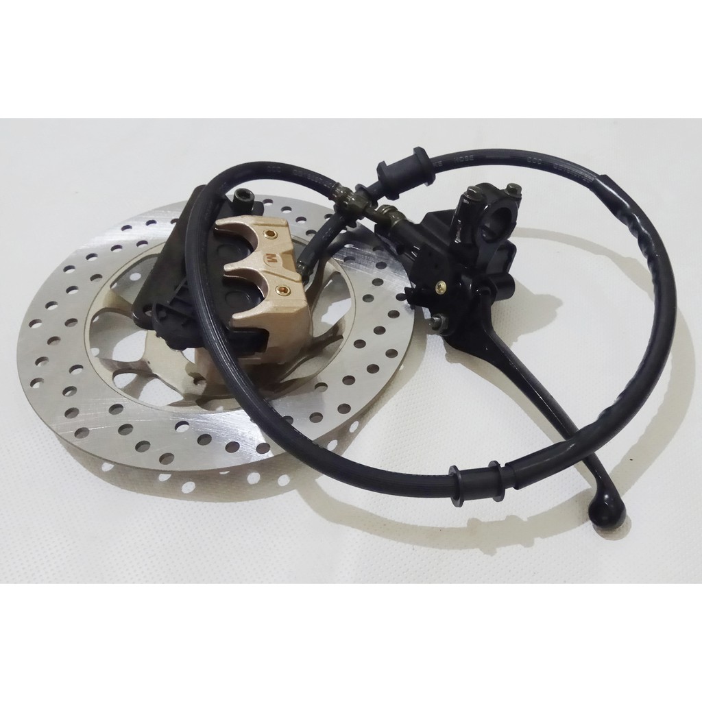 kaliper cakram atas bawah. selang dan handel rem komplit honda supra x dan supra fit lama