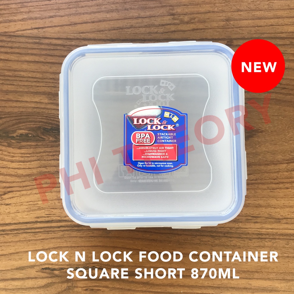 Lock n Lock / Lock&Lock Food Container Square Short 870 ml