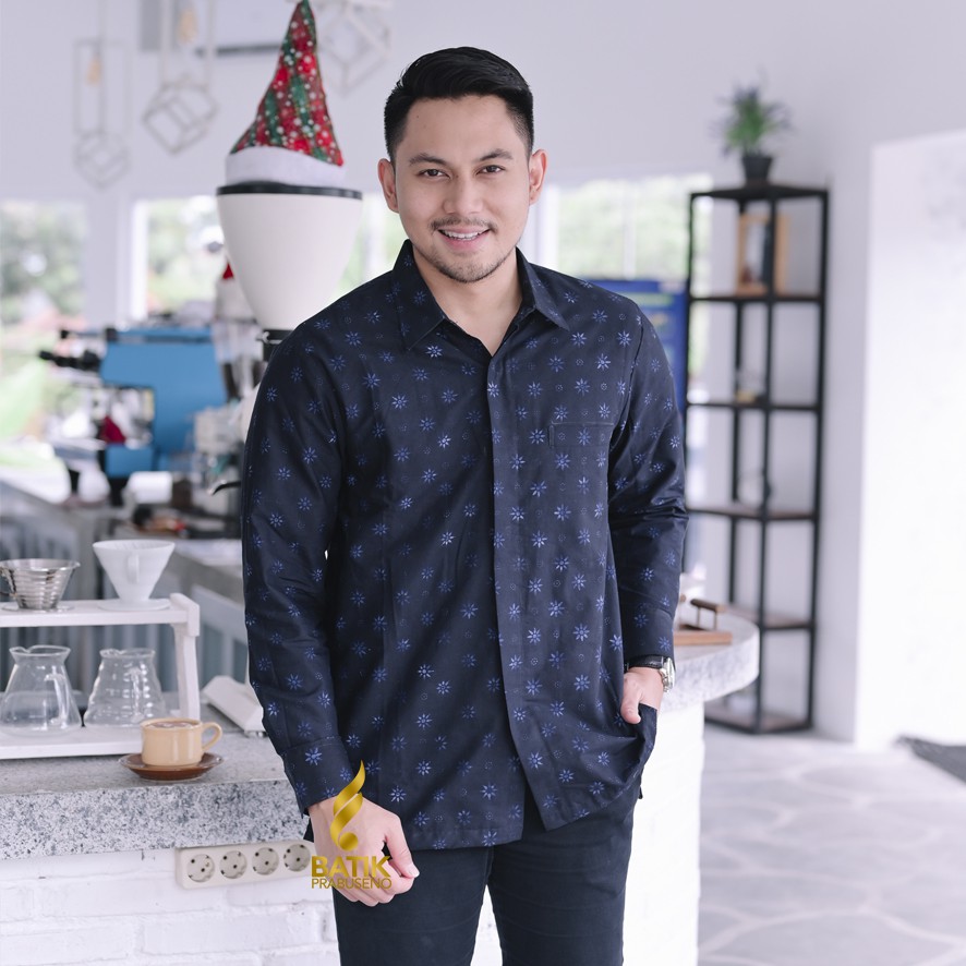 CAP YUDHISTIRA KEMEJA BATIK PRIA LENGAN PANJANG KAIN ATASAN BAJU COWO COWOK JUMBO MODERN PREMIUM TER