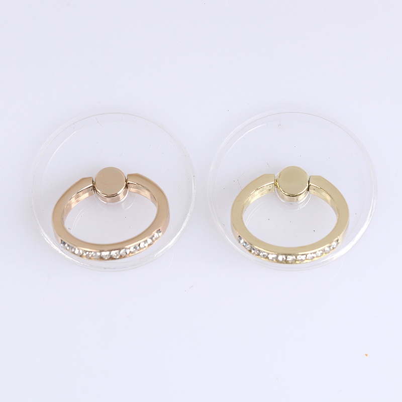 {LUCKID}2pcs Transparent Mobile Phone holder Ring Universal support Finger Ring Holder