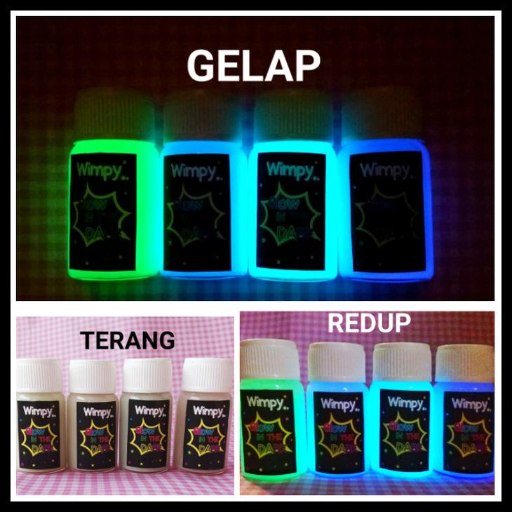 

BISA COD CAT GLOW IN THE DARK PAINT 10ML CAT FOSFOR VARNISH GLOSS BUBUK FOSFOR TERBAIK 11