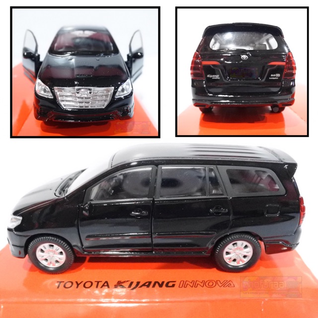 Toyota Kijang Innova hitam - Diecast skala 36 Welly Nex Miniatur Mobil