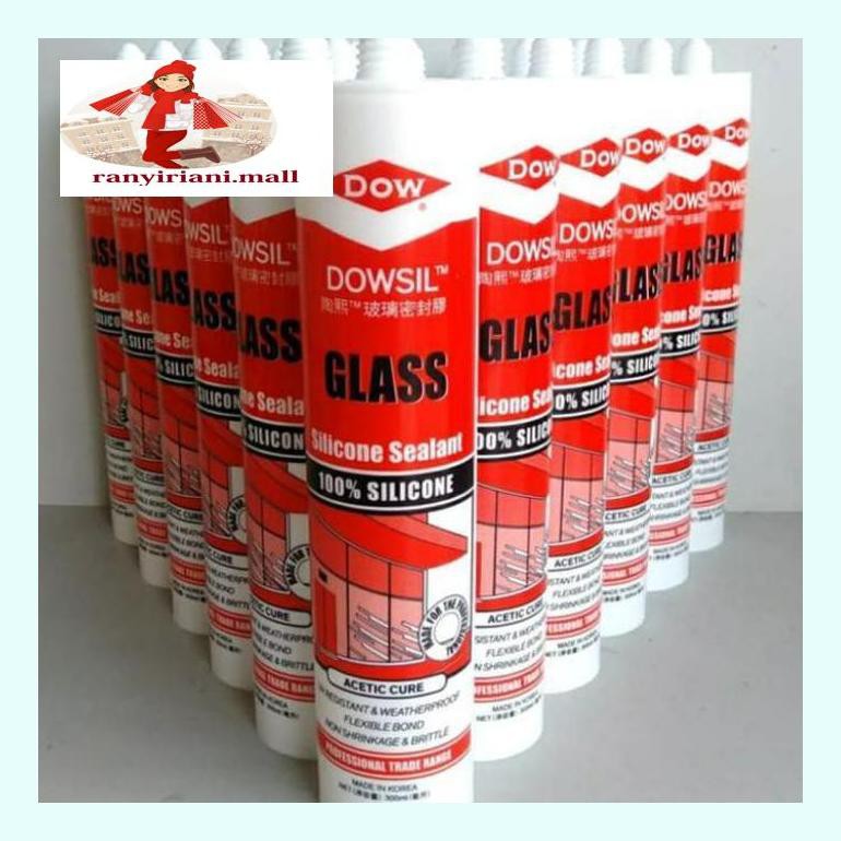 

510Fsjbran Lem Kaca Sealant/Lem Aquarium / Dowsil Glass 100% Rtv - Asam - Clear Bening Rany5Ckhd