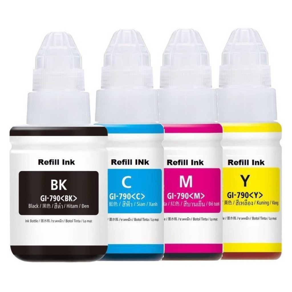 Tinta Refill Canon GI790 G1000 G2000 G3000 G4000 GI-790 Kompatibel Pengganti Original Ink Bottle