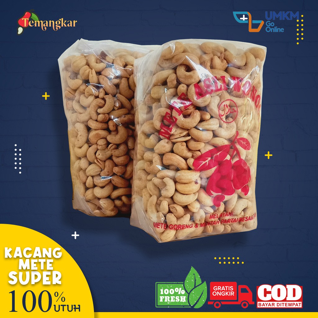 

KACANG METE / MEDE GORENG SUPER / UTUH GURIH BAWANG ASIN 1KG ASLI WONOGIRI PROMO