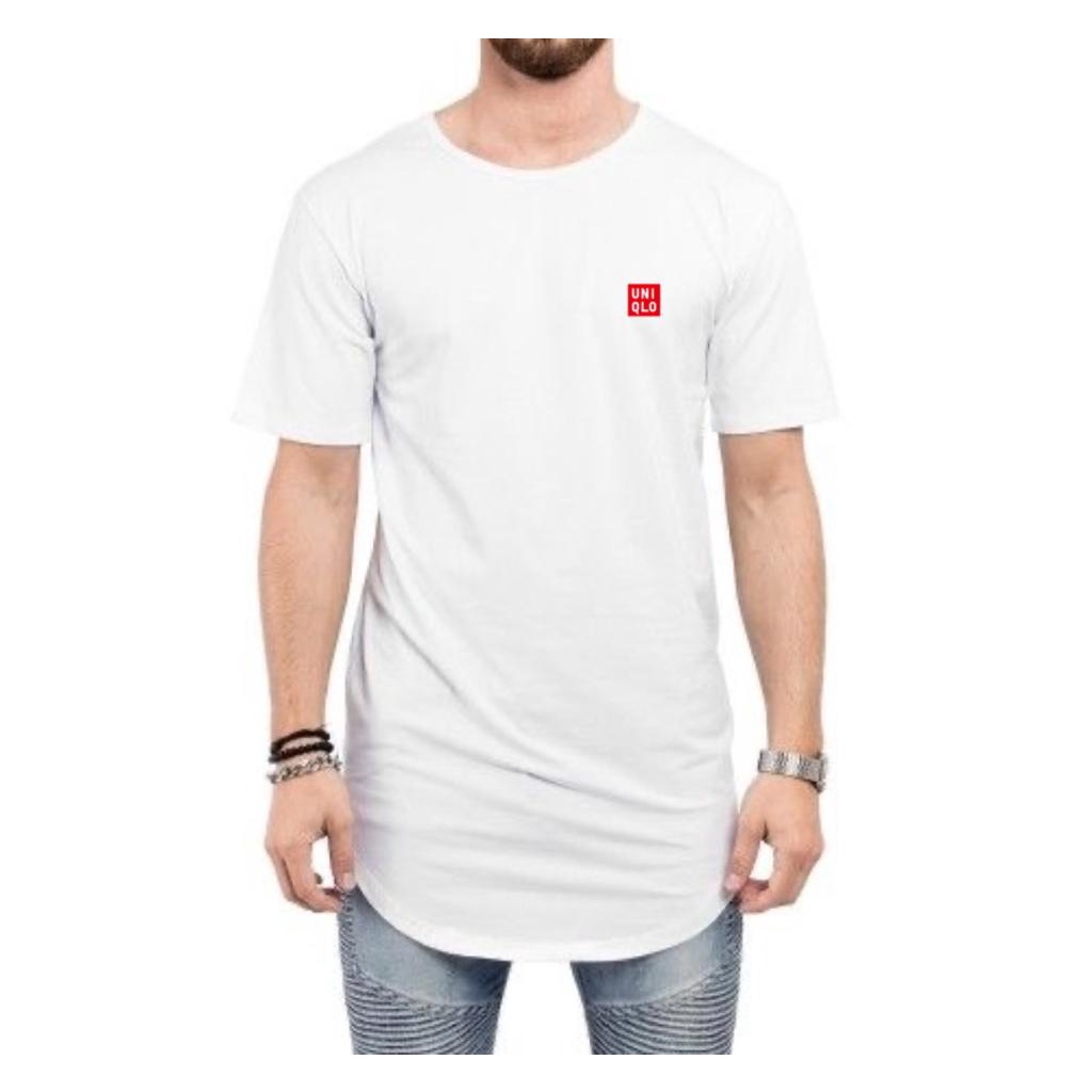 Kaos Lengan Pendek Longline Import Pria Dewasa / Kaos Lengan Pendek Pria Dewasa Longline Motif Distr