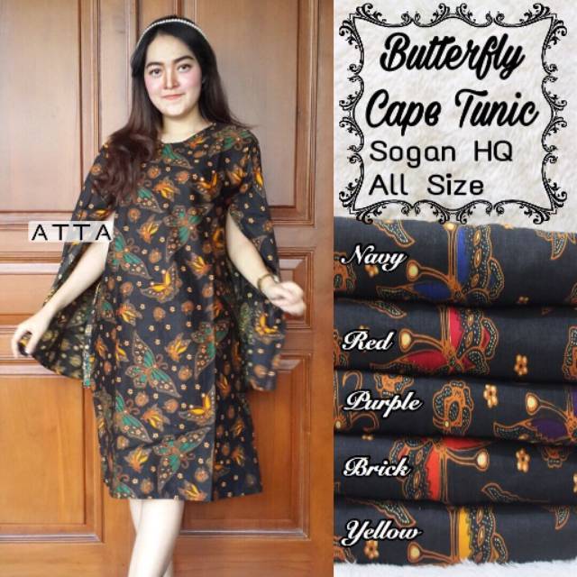 BATIK CAPE DRESS || PENDEK || CAPE || BATIK MODERN