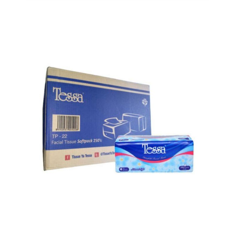 Tissue Tessa 250 Sheet 2 Ply 1 Dus ( 40 pcs )