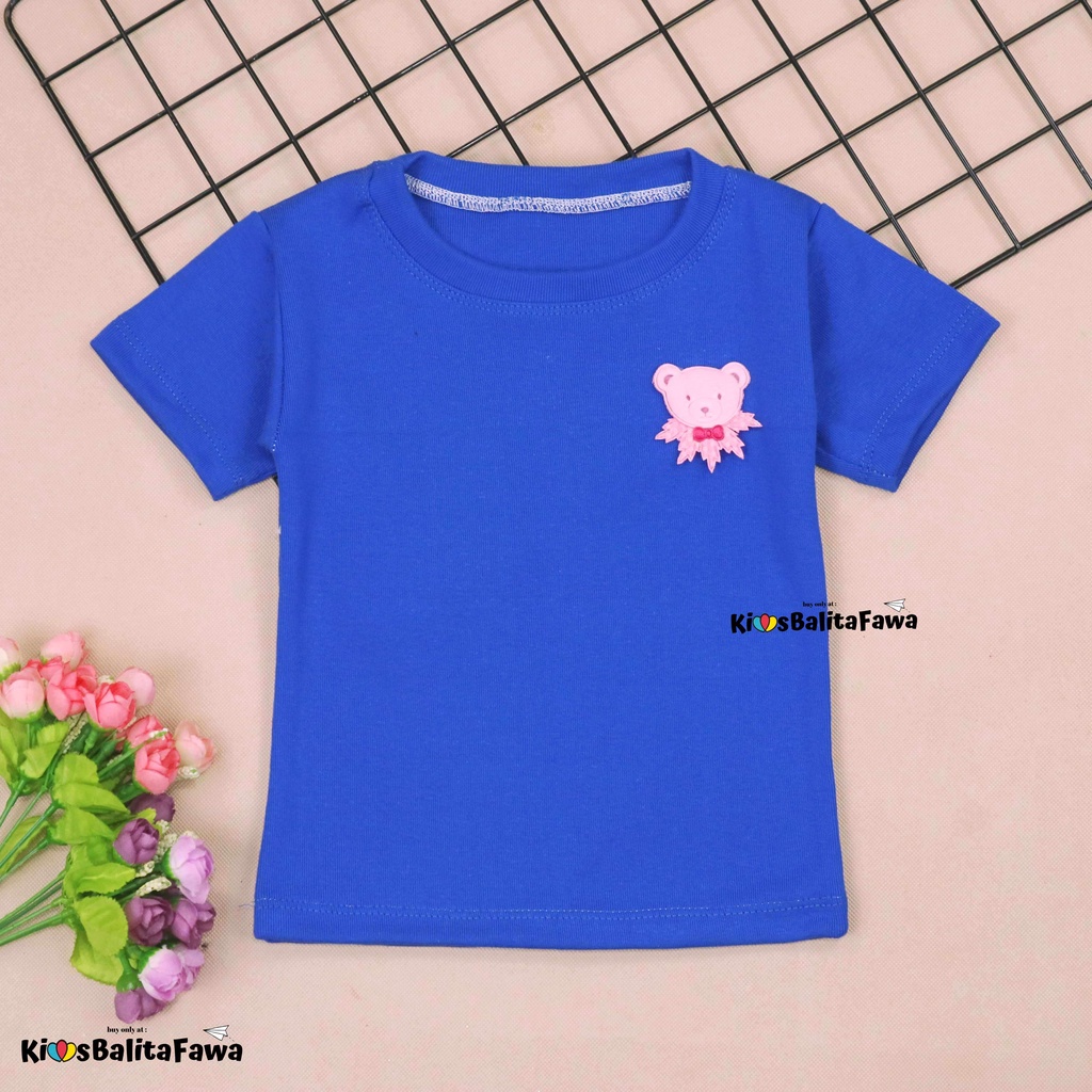 Lolipop Shirt uk 1-2 Tahun / Kaos Anak Perempuan Kids T-Shirt Polos Baju Import Lengan Cewek Blus