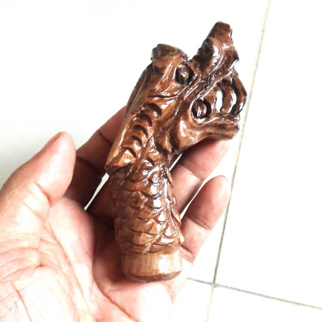 Deder keris ukir naga kayu stigi santegi