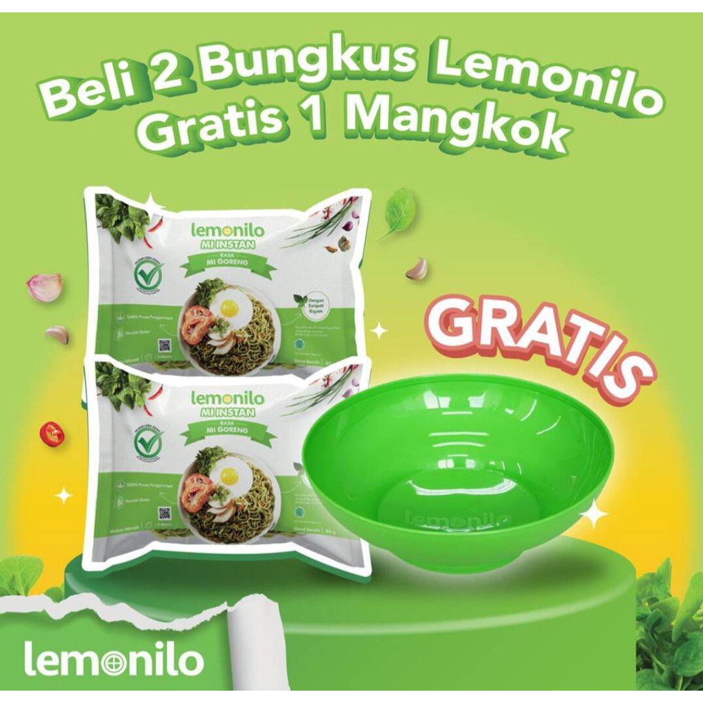 

Lemonilo Mie Goreng Paket 2 Bungkus Gratis 1 Mangkok