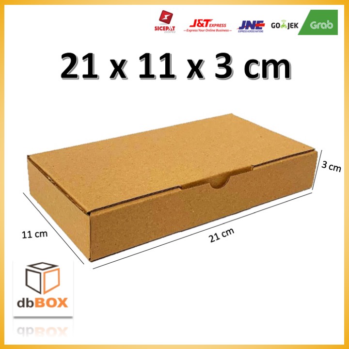 

Kardus 21x11x3 cm | Box Die Cut & Easy Usage |Box Kue, Roti, Aksesoris