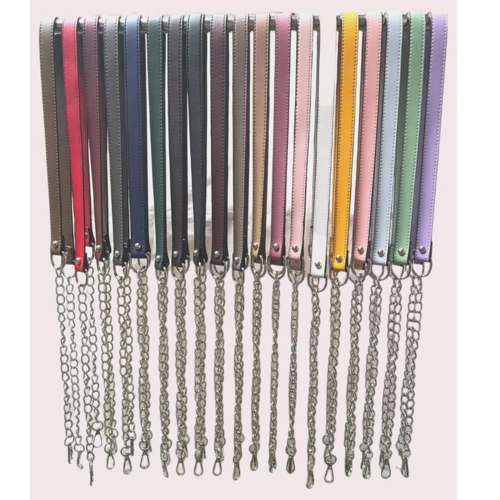 TALI TAS PANJANG  TALI TAS KOMBINASI RANTAI KULIT SINTETIS TALI TAS WANITA - PKY.27Jn22ž