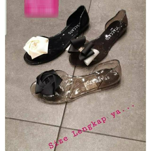 Sale Staccato jelly flat shoes ori