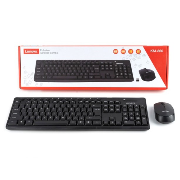 COMBO KEYBOARD + MOUSE WIRELESS LENOVO (KM-860)