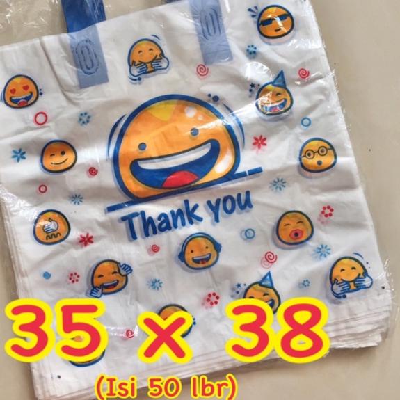 

Kantong Plastik Soft Handle / Softhandle Motif Emoji 35x38