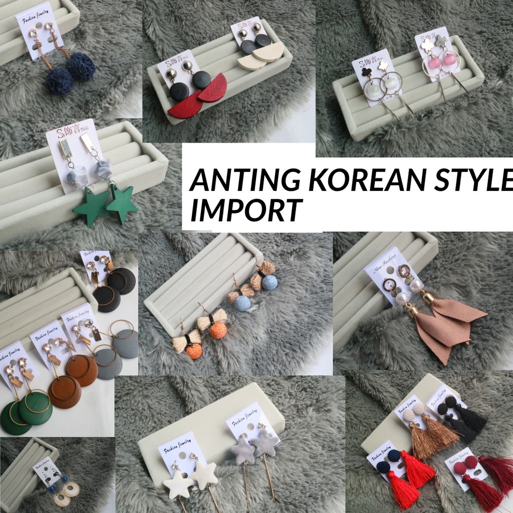  SALE ANTING FASHION  KOREA  ANTING IMPORT  KOREA  KOREAN  