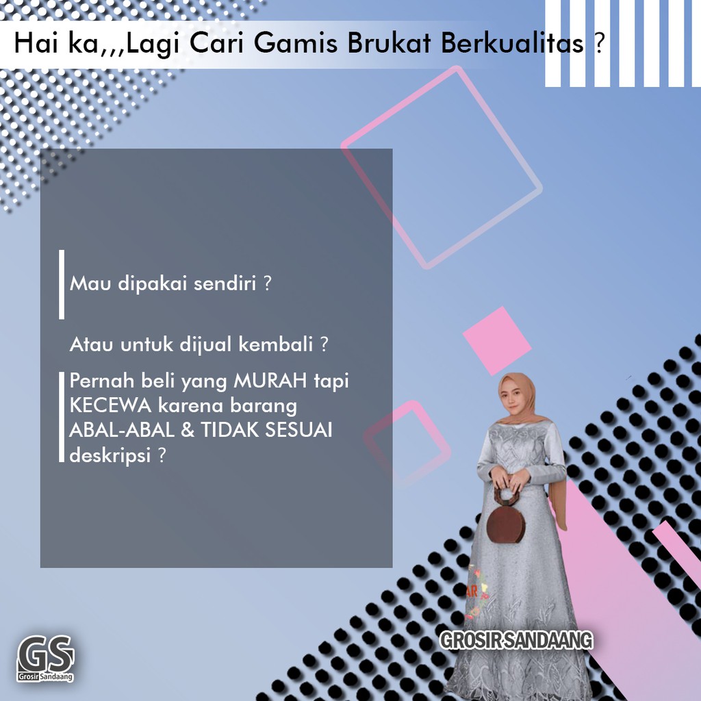 GAMIS SYAR I GAMIS BRUKAT GAMIS BROKAT AURA GOWN GAMIS BURKAT AURA GOWN DRESS BRUKAT GROSIR SANDAANG