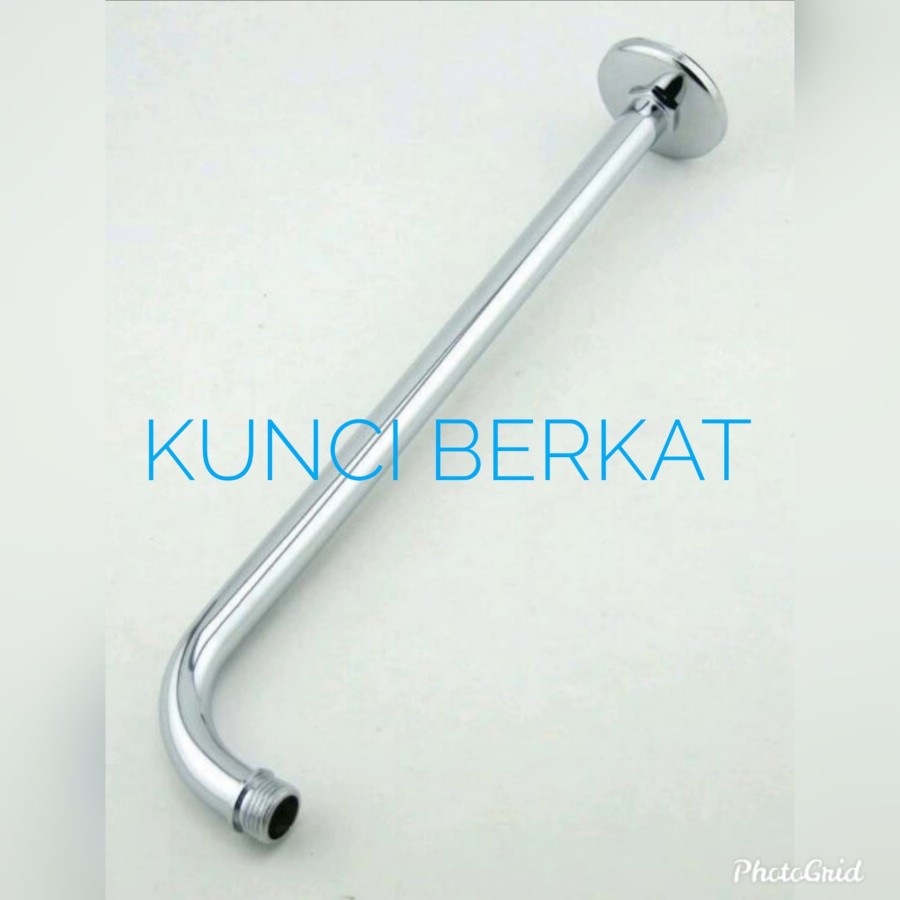 Wall Shower/Sower/Kotak/Stainless/10 inch/Dinding/Pipa Bulat 30cm