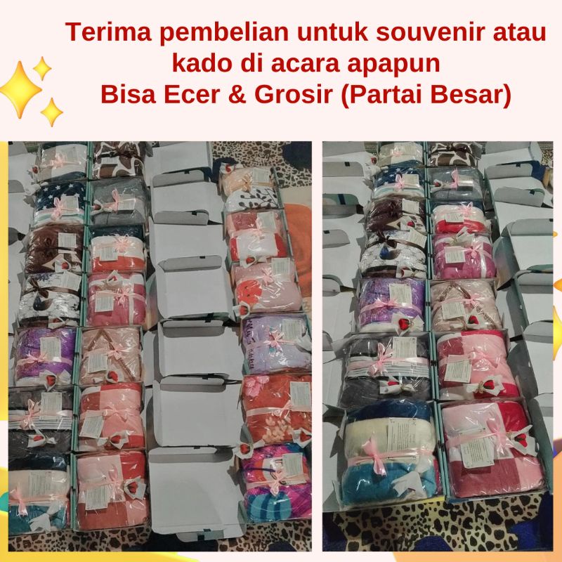 HAMPERS SELIMUT BULU / HAMPERS HADIAH KADO TERMURAH TERLARIS / HAMPERS ULTAH WEDDING ENGAGEMENT