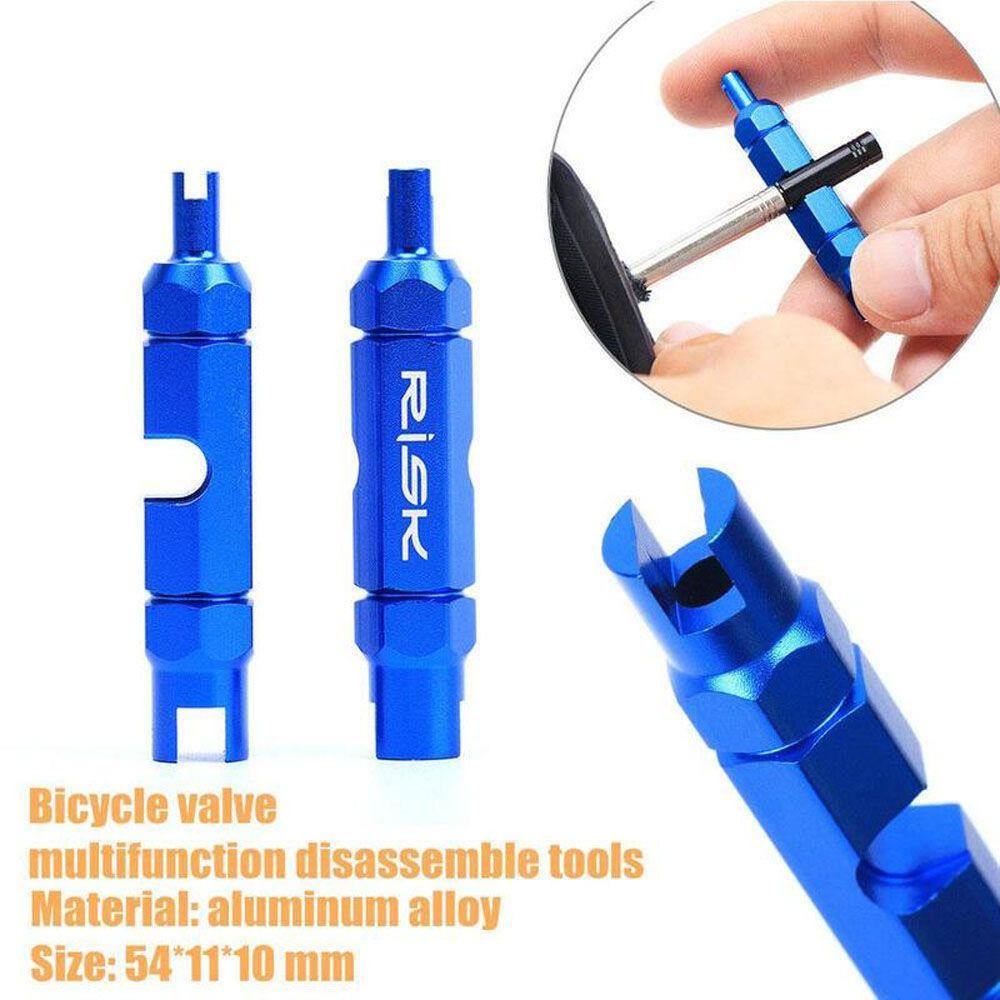 Lanfy Valve Core Remover Sepeda Gunung MTB Tubeless Double-head American French Valve Katup Gas Tools