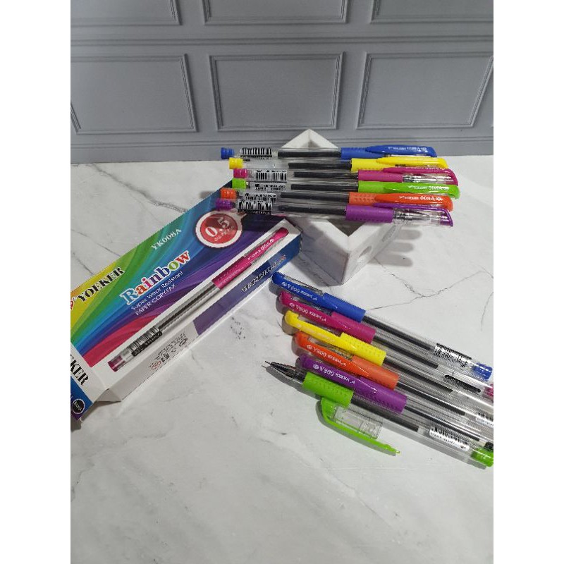 (12pc) pen gel murah/gel pen hitam/bolpen gel termurah/pen murah/pena/pulpen gel-3