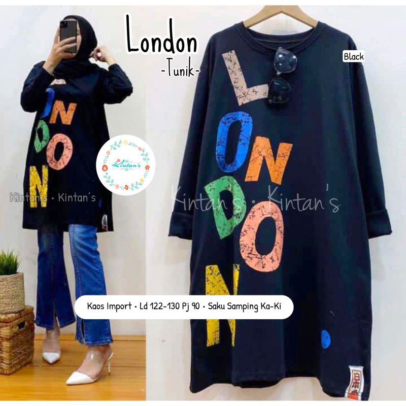 London tunik by kintans / Tunik muslimah modern halus