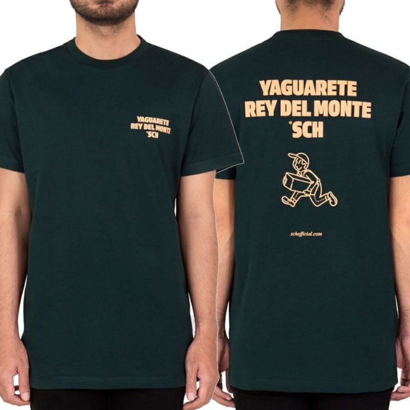 kaos hijau pria t-shirt distro RSCH original / lengan pendek / Atasan dewsa / pakaian pria wanita