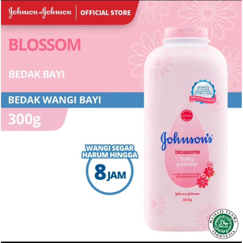 Bedak bayi Johnson 300 gr - Merah Muda