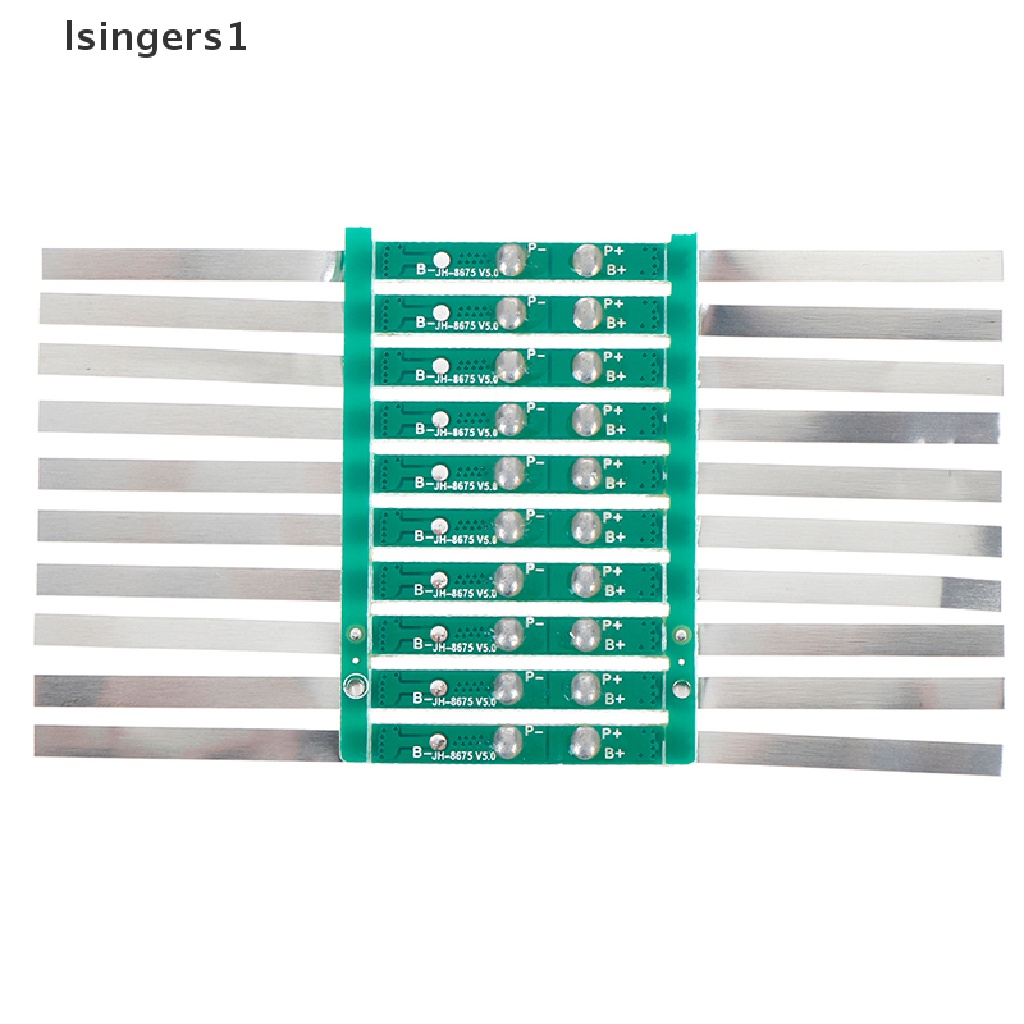 (lsingers1) 10pcs board Pelindung BMS 2A Untuk Baterai Li-ion lithium 1S 3.7V 18650