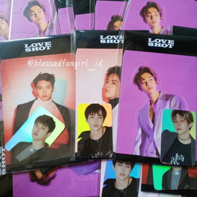 EXO 'Love Shot' Official Hologram pc & standee